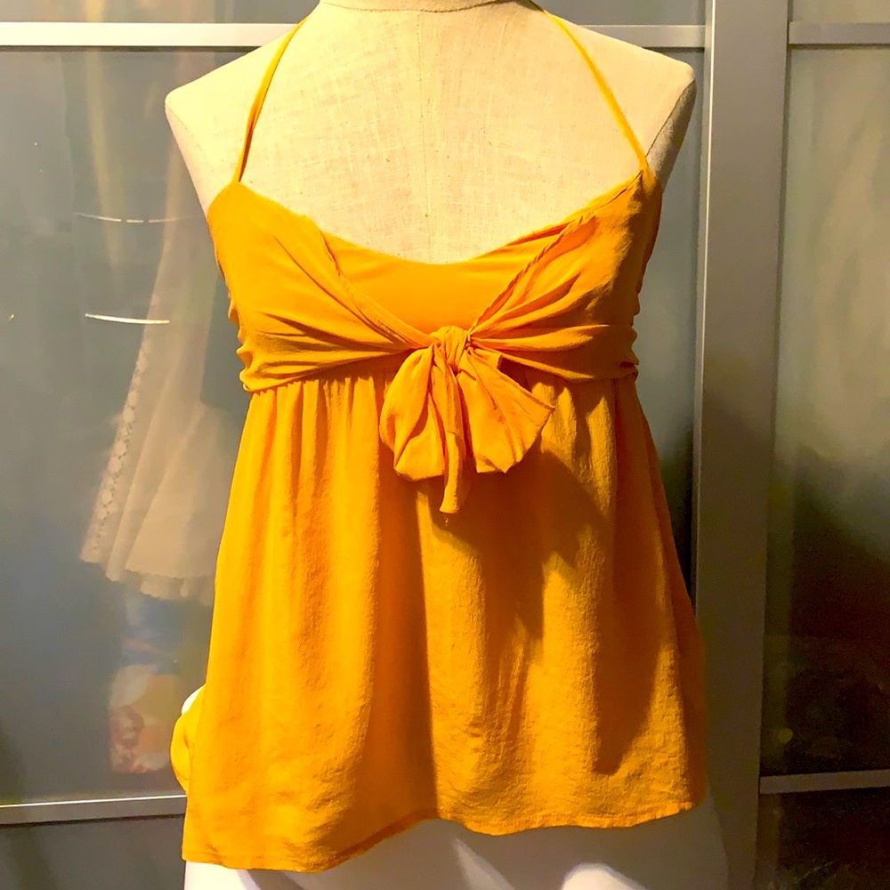 Yellow halter top